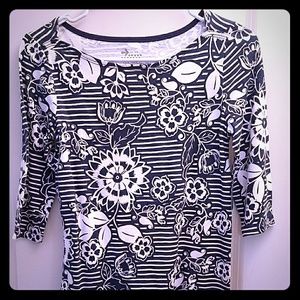 Old Navy dress/tunic in stripe & floral NWT